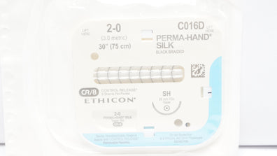 Ethicon C014D 4-0 Perma-Hand Silk Surgical Stre SH 26mm 1/2c Taper, 18 inch (x)